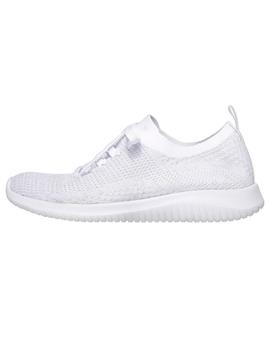 Zapatilla Skechers Ultra Flex Mujer Blanca