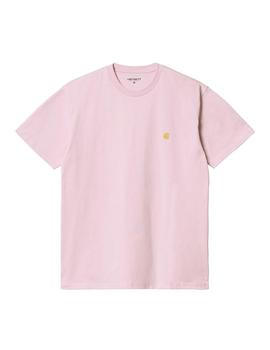 Camiseta Hombre Carhartt WIP Chase Rosa