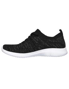 Zapatilla Skechers Ultra Flex Mujer Negra