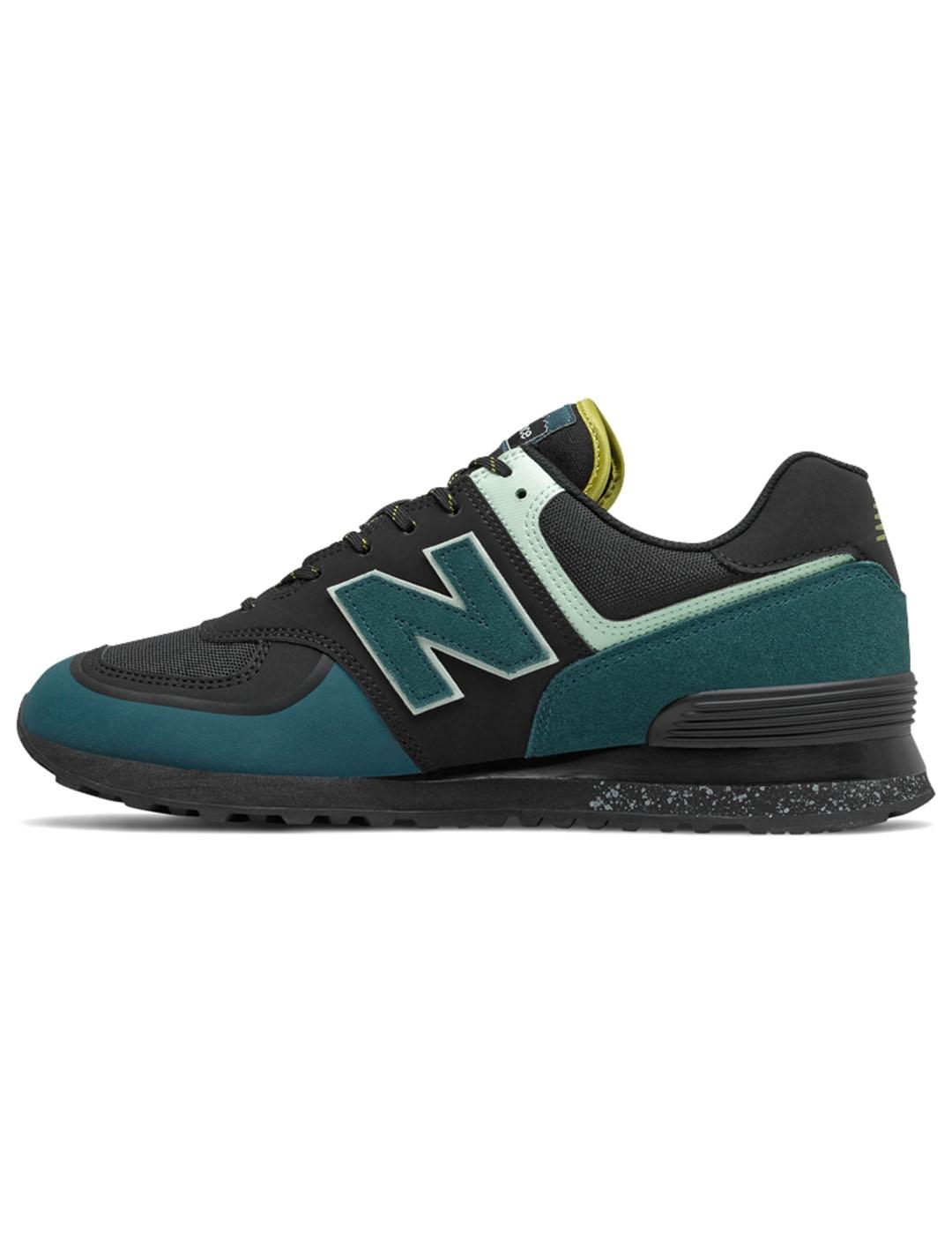 New balance negras y on sale verdes