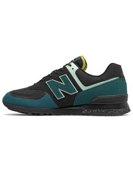 Zapatilla Hombre New Balance 574 Verde Negra