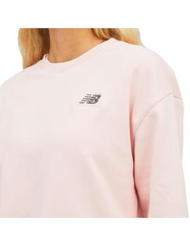 Sudadera Unisex New Balance Uni-ssentials Rosa