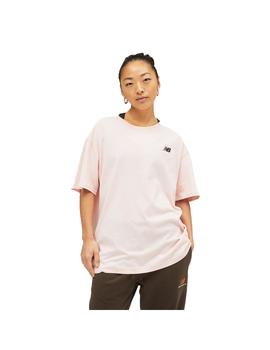 Camiseta Unisex New Balance Unissential Rosa