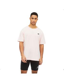 Camiseta Unisex New Balance Unissential Rosa