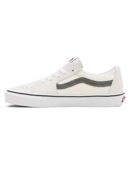 Zapatilla Unisex Vans Sk8-Low Crema Verde