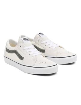 Zapatilla Unisex Vans Sk8-Low Crema Verde