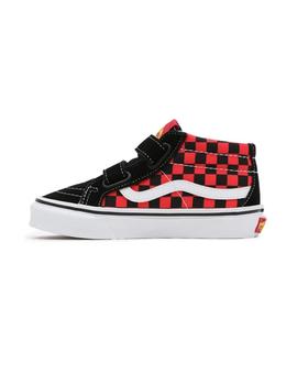 Zapatilla Niño Vans Sk8-Mid Cuadros Multicolor