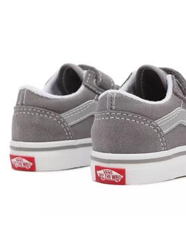 Zapatilla Baby Vans Old Skool Gris