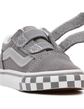 Zapatilla Baby Vans Old Skool Gris