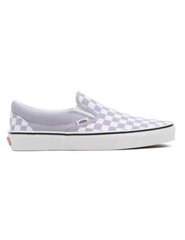 Zapatilla Mujer Vans Slip On Cuadros Lila