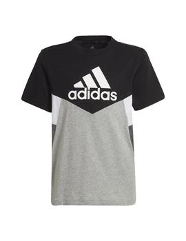 Camiseta Niño adidas Colorblock Negro