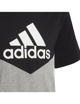 Camiseta Niño adidas Colorblock Negro