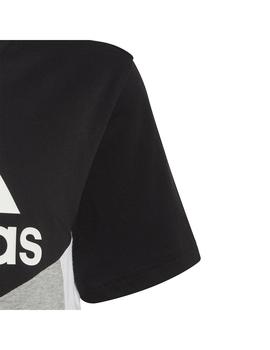 Camiseta Niño adidas Colorblock Negro