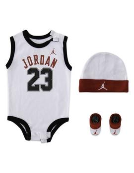 Conjunto Baby Nike Jordan Blanca Rojo