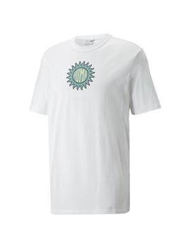 Camiseta Hombre Puma Downtown Graphic Blanca