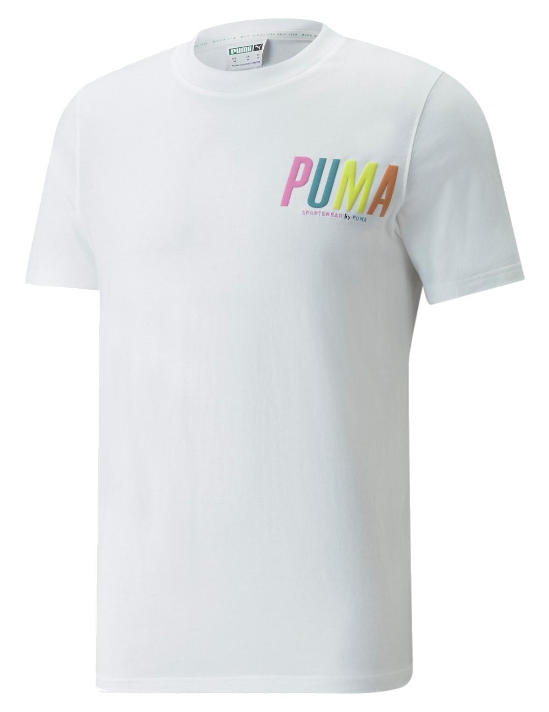 Camiseta Hombre Puma SWxP Graphic Blanca