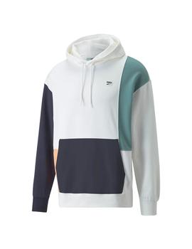 Sudadera Hombre Puma Downtown Colblock Blanca