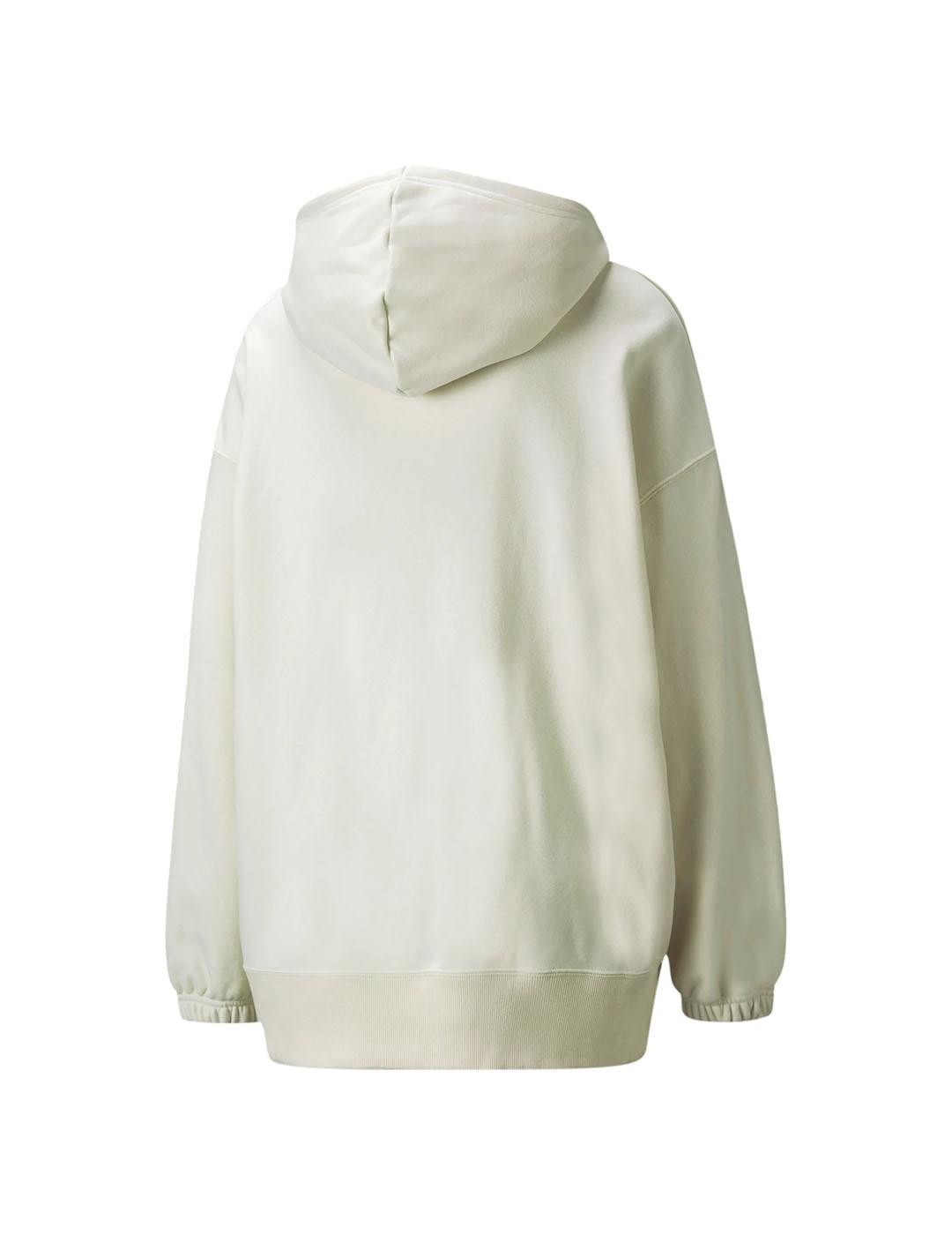 Sudadera Mujer Puma Classics Oversize Beige