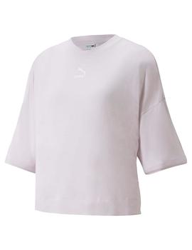 Camiseta Mujer Puma Classics Oversized Lila