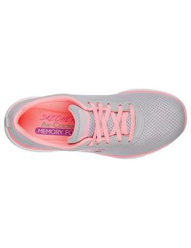 Zapatilla Mujer Skechers Flex A. Gris