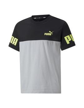 Camiseta Niño Puma Power Negro Gris