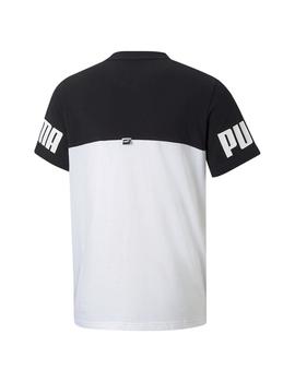 Camiseta Niño Puma Power Blanco Negro