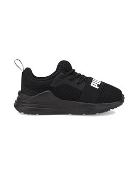 Zapatilla Niño Puma Wired Run Negra