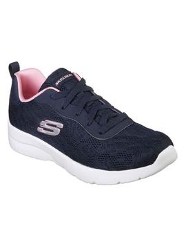 Zapatilla Skechers Dynamight 2.0 Mujer Azul Marino