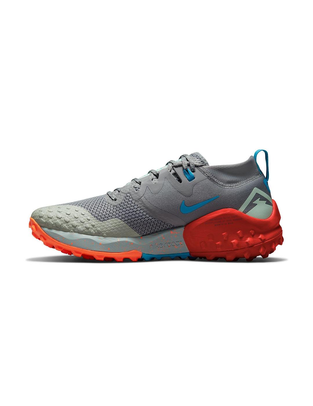 Zapatilla Hombre Nike Wildhorse Azul Naranja