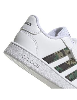 Zapatillo Niñ@ adidas Grand Court Blanco/Camuflaje
