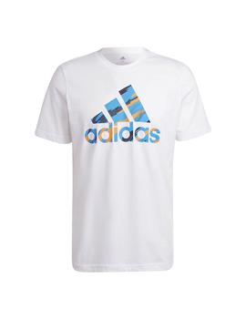 Camiseta Hombre adidas Camo Blanco