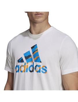 Camiseta Hombre adidas Camo Blanco