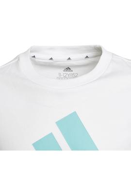 Camiseta Niño adidas Bl Blanca Negra