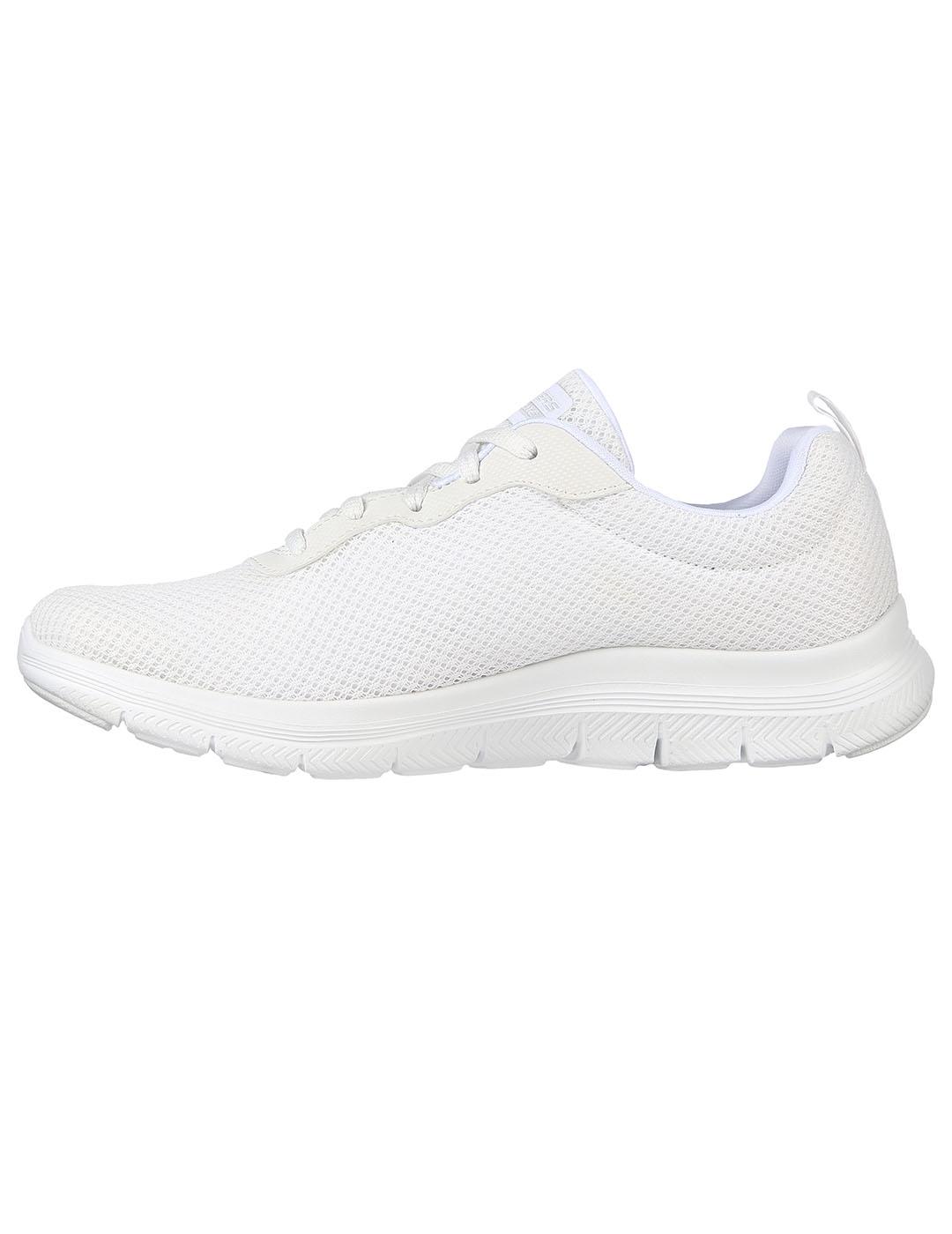 Zapatilla Mujer Skechers Flex Appeal 4.0 Blanco