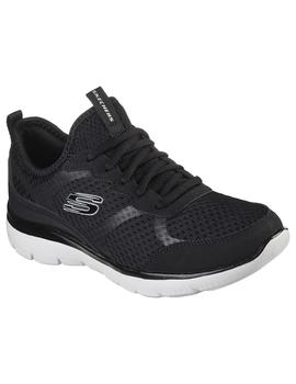 Zapatilla Mujer Skechers Summits Negro