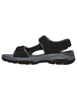 Sandalia Hombre Skechers Tresmen Negro