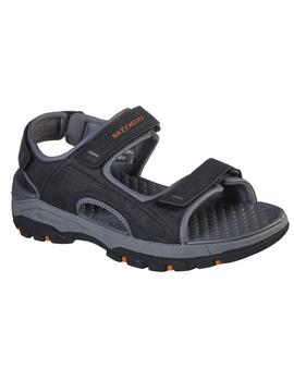 Sandalia Hombre Skechers Tresmen Negro