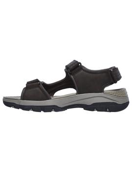 Sandalia Hombre Skechers Tresmen Marrón