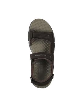 Sandalia Hombre Skechers Tresmen Marrón