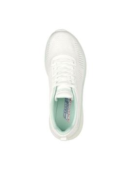 Zapatilla Mujer Skechers Bobs Squad Chaos Blanco