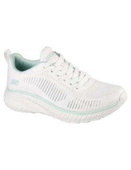 Zapatilla Mujer Skechers Bobs Squad Chaos Blanco