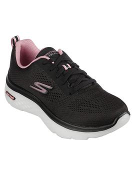 Zapatilla Mujer Skechers Go Walk Negro/Rosa