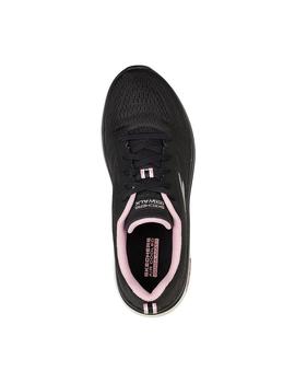 Zapatilla Mujer Skechers Go Walk Negro/Rosa