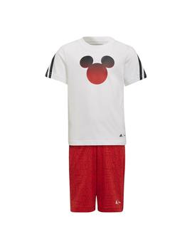 Conjunto Niño adidas Dy Blanco Rojo