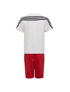 Conjunto Niño adidas Dy Blanco Rojo