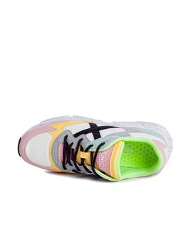 Zapatilla Mujer Munich Mali 14 Blanca Multicolor