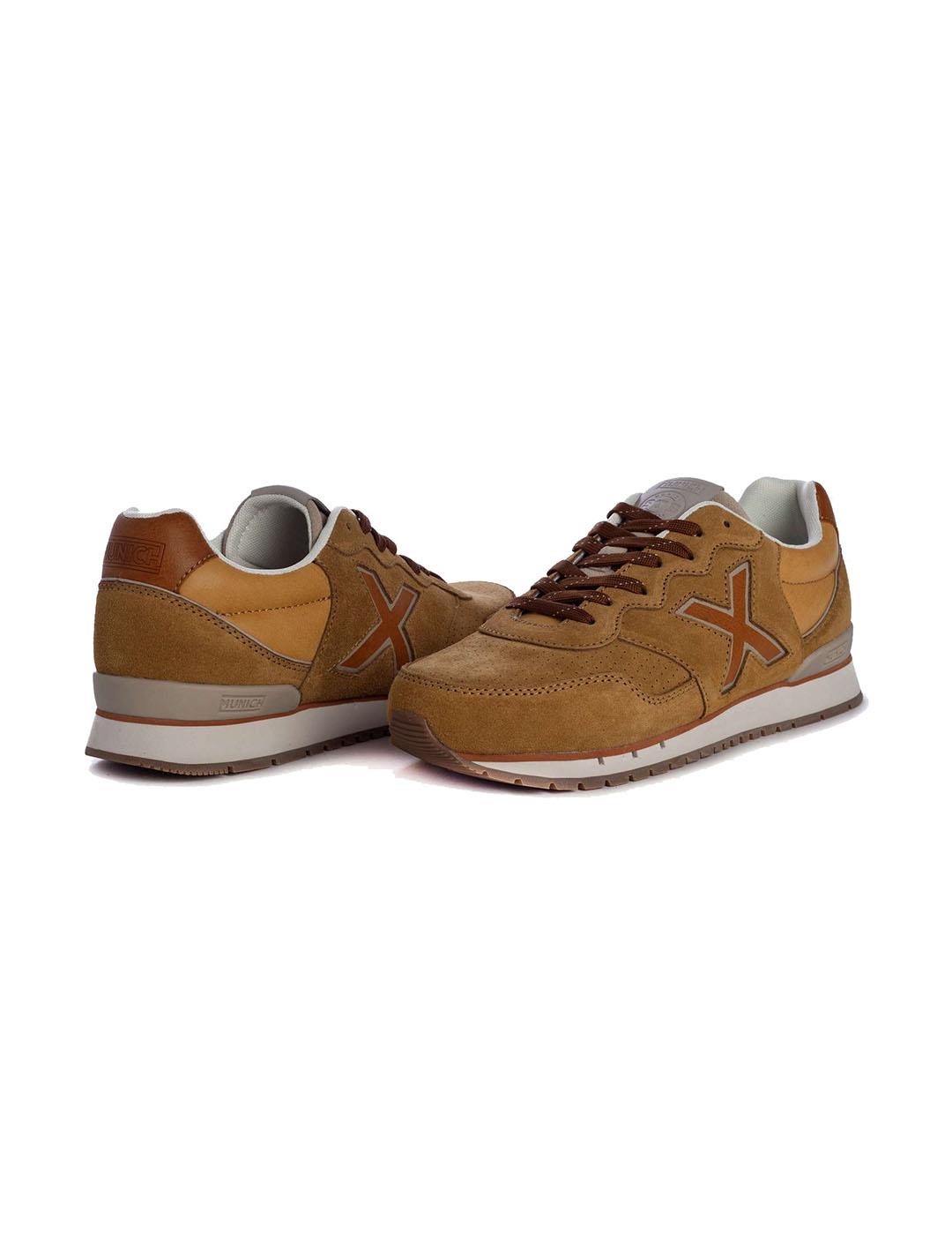 Zapatillas munich marrones 2025 hombre