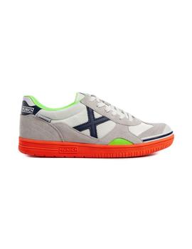 Zapatilla Hombre Munich Gresca 287 Blanca Naranja