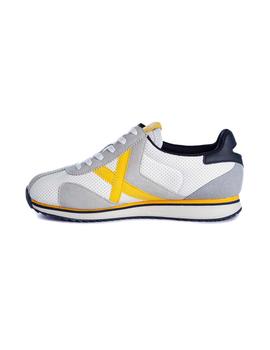 Zapatilla Hombre Munich Sapporo 136 Blanca Gris