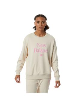 Sudadera Mujer New Balance Ess Cel Crema